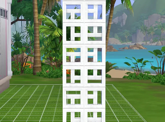 (REQUIRES FOR RENT) The Secret Maze Window - Super Duper Tall White Recolour