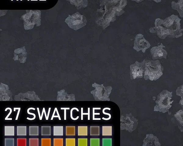 🧱 [ESI] Obsidian Scars (Wall) | Wall