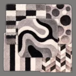 Grey Scale Living – Plush Geometric Rug Collection