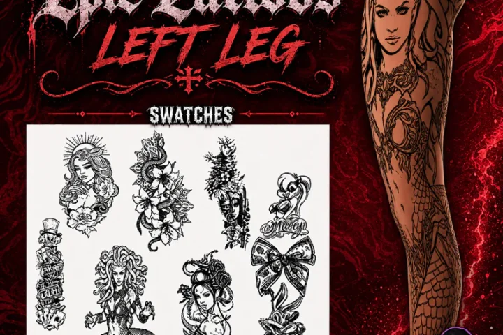 Epic tattoos left leg - SoulMica