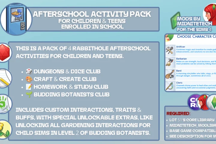 Afterschool Activities Pack