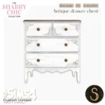 Sims4Luxury - Shabby Chic - Antique drawer chest