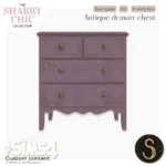 Sims4Luxury - Shabby Chic - Antique drawer chest