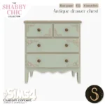 Sims4Luxury - Shabby Chic - Antique drawer chest