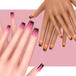 Black French Nails