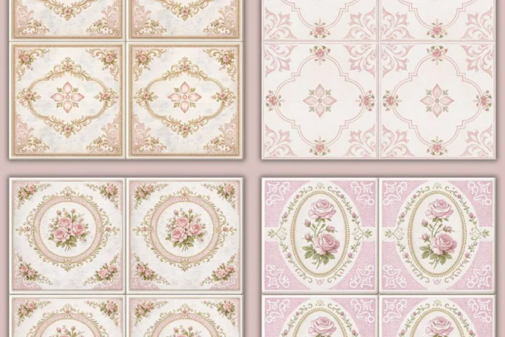 English Rose Manor - Floor Tile Collection By Simkitty
