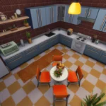 Blue x Orange Kitchen