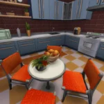 Blue x Orange Kitchen