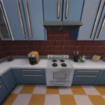 Blue x Orange Kitchen