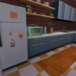 Blue x Orange Kitchen