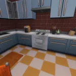 Blue x Orange Kitchen