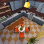 Blue x Orange Kitchen