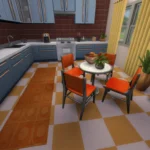 Blue x Orange Kitchen