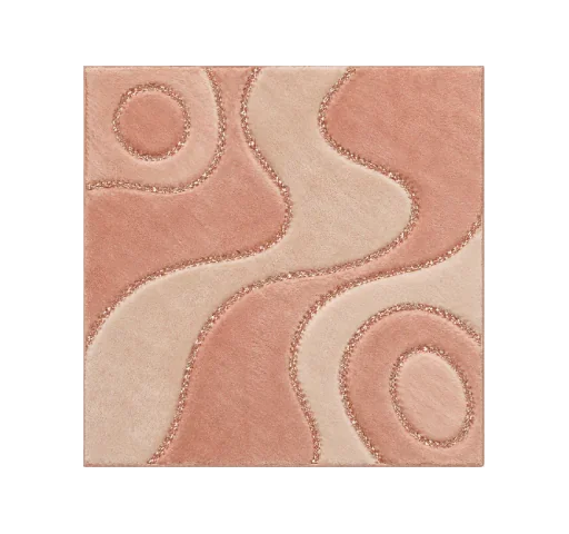 Rose Gold Reverie – Plush Abstract Rug Collection