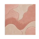 Rose Gold Reverie – Plush Abstract Rug Collection