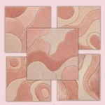 Rose Gold Reverie – Plush Abstract Rug Collection