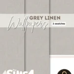 Sims4Luxury - Grey Linen - Wallpapers