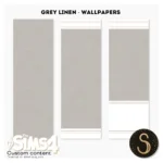 Sims4Luxury - Grey Linen - Wallpapers