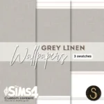 Sims4Luxury - Grey Linen - Wallpapers