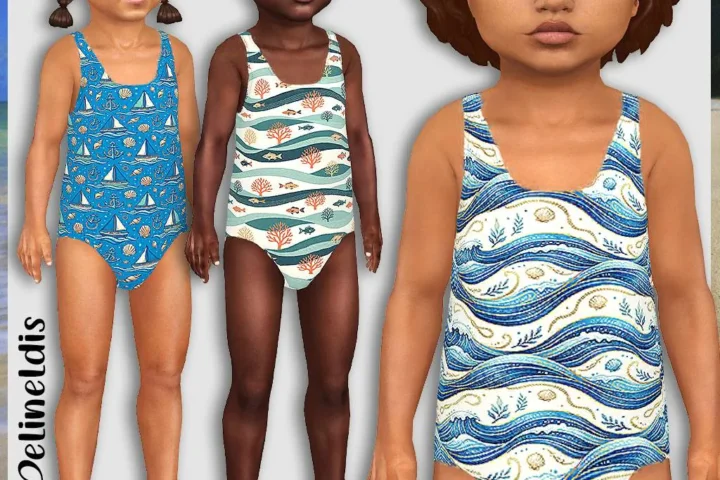 Toddler Blue Ocean Swimsuit
