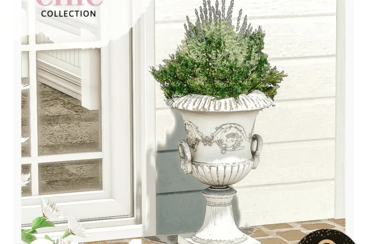 Sims4Luxury - Shabby Chic - Patio Urn