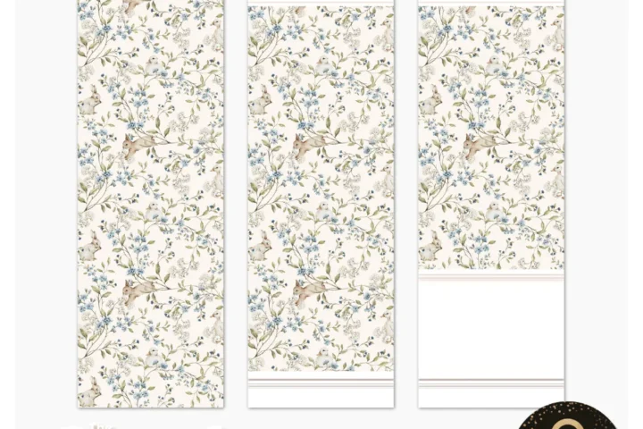 Sims4Luxury - Nursery - Meadow friends - Wallpapers
