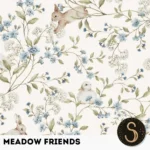 Sims4Luxury - Nursery - Meadow friends - Wallpapers