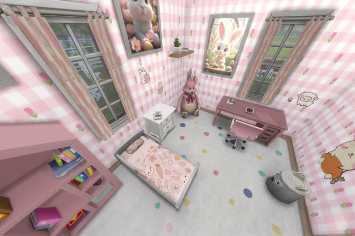 Bunny themed child room (girl)