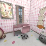 Bunny themed child room (girl)