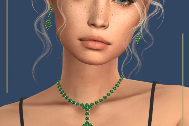 Flo Emerald Necklace