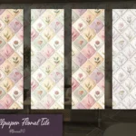 Wallpaper Floral Tile