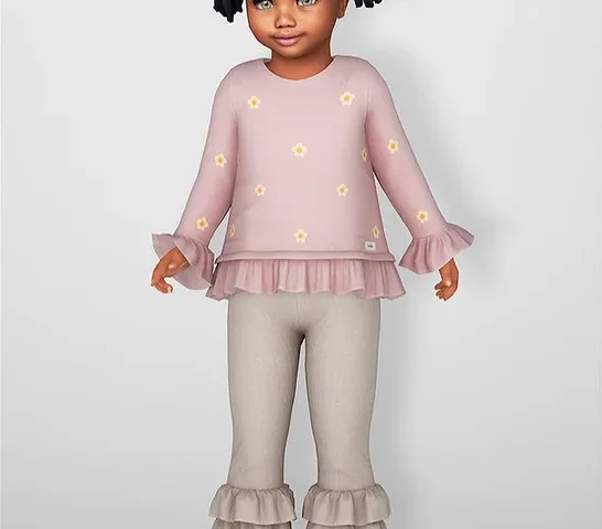 Комплект одежды для малышей - Skylar Soft Pants & Long Sleeve Top