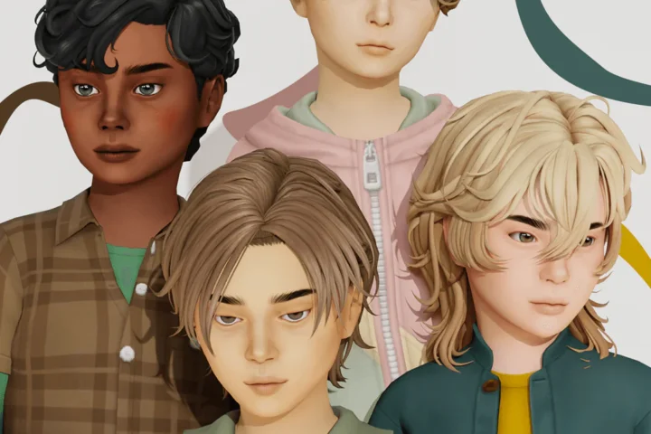 Коллекция причесок для мальчиков Child Hair Conversions Pt.9