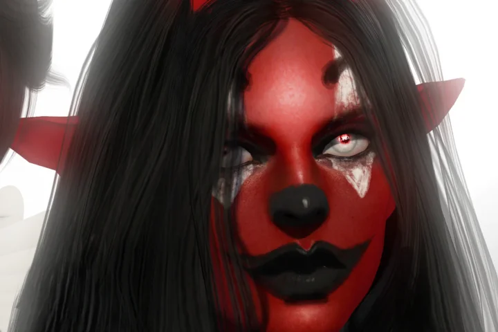 clown makeup [cerberus]