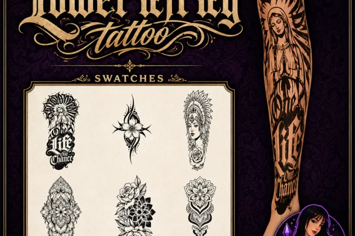 Lower letf leg tatoo - Soulmica