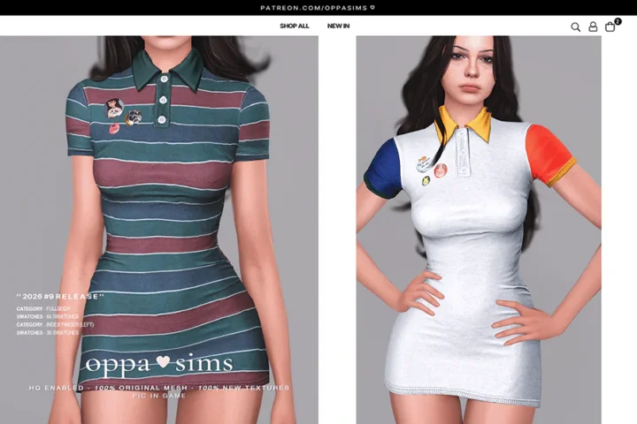 OPPASIMS - 2026 #09 polo dress
