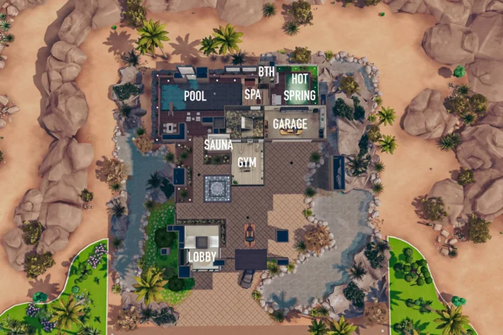 Oasis Springs Modern Mansion | CC version