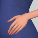 Round Radiant Diamond Ring Stack