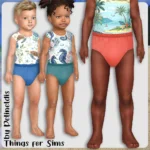 Toddler Solid Beach Panties