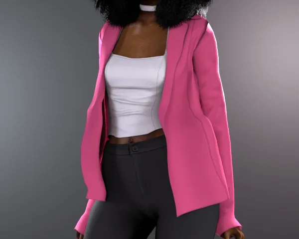 Jacket With Halter Neck Top