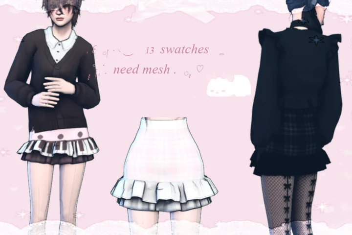cutesy ruffled skirt