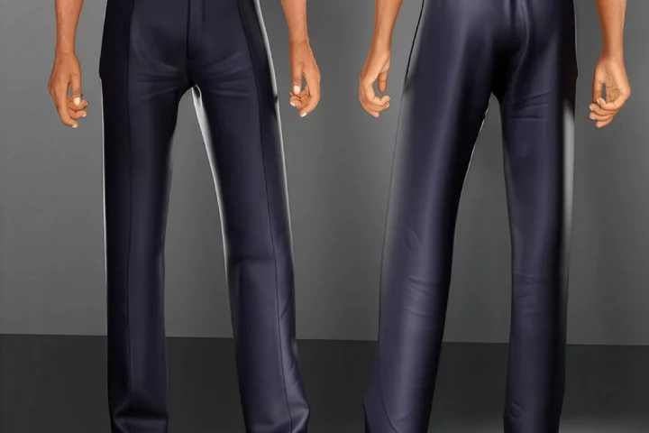 Elegant tailored trousers with belt