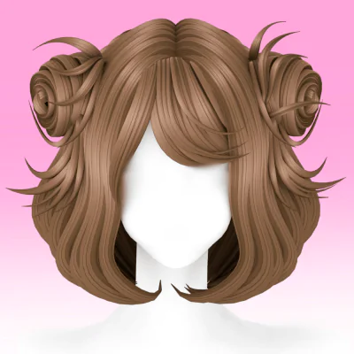 【SUSHI77】S293 Double Ball Head+Inner Button Wave Head (Short)