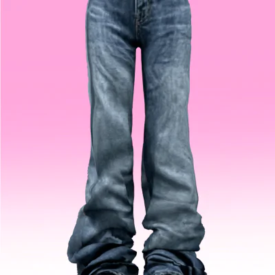 【SUSHI77】S289 Stacked Jeans