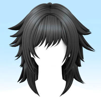 【SUSHI77】S277 Anime Style Layered Small Horn Short Hair