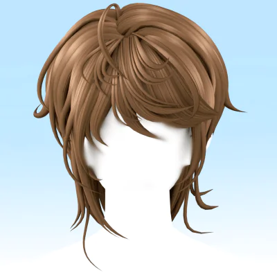 【SUSHI77】S274 Japanese Lazy Chic Short Choppy Haircut