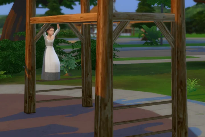 Rustic Monkey Bars