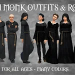 Medieval Monk's Clothing Chest