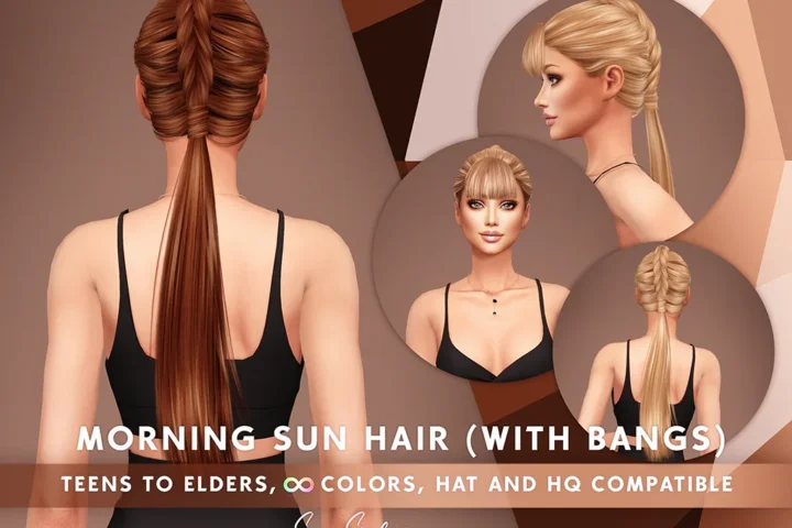 SONYASIMS - MORNING SUN HAIR (WITH BANGS - FRINGE)
