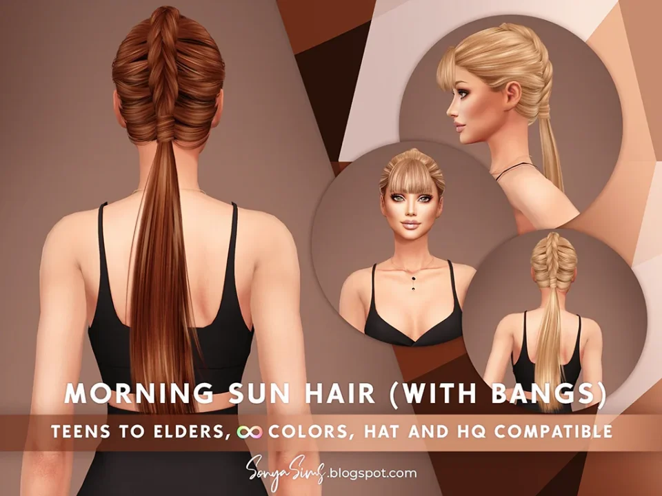 SONYASIMS - MORNING SUN HAIR (WITH BANGS - FRINGE)